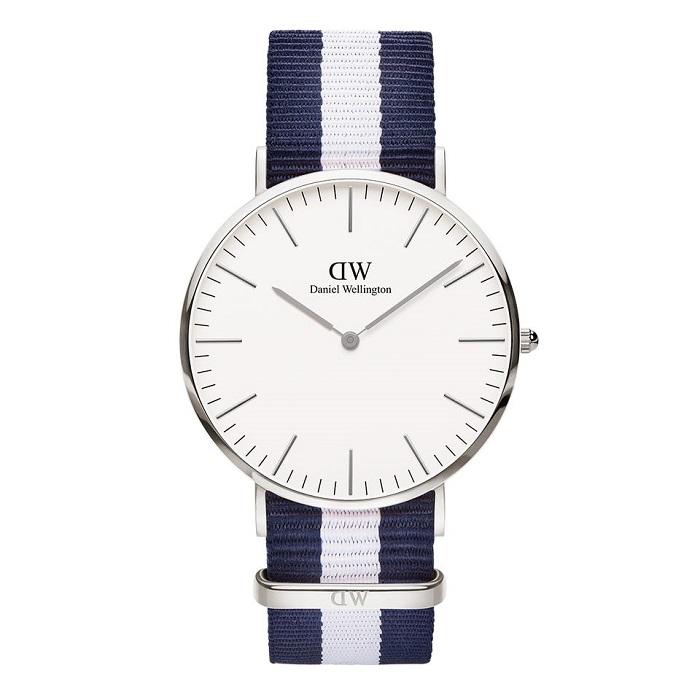 Daniel Wellington Classic Glasgow 40mm Men's Silver Watch DW00100018