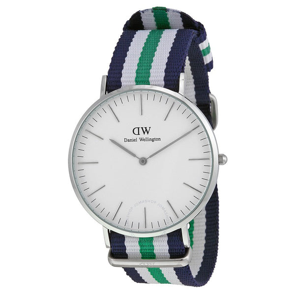 Daniel Wellington Classic Nottingham 40mm Men's Silver Watch 0208DW - Big Daddy Watches