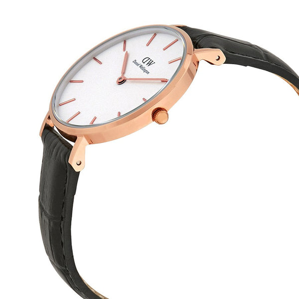 Daniel Wellington White Classic Petite Reading 32mm Women's Gold Watch DW00100173 - Big Daddy Watches