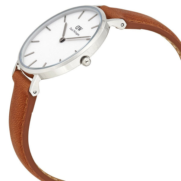 Daniel Wellington White Classic Petite Durham 32mm Women's Silver Watch DW00100184 - Big Daddy Watches