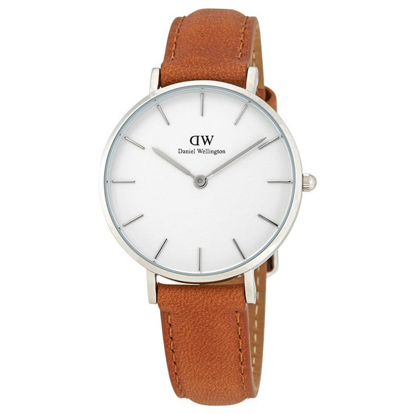 Daniel Wellington White Classic Petite Durham 32mm Women's Silver Watch DW00100184 - Big Daddy Watches