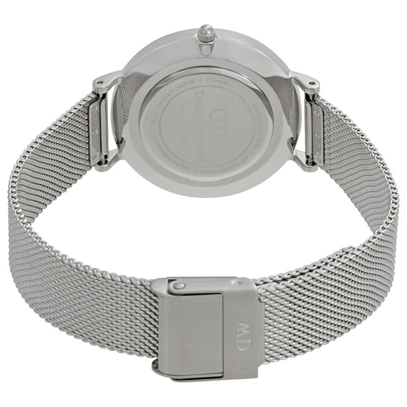 Daniel Wellington Black Classic Sterling 32mm Women's Silver Watch DW00100162