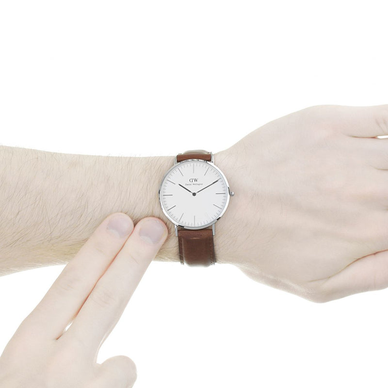 Daniel Wellington St Mawes 40mm Men's Silver Watch DW00100021