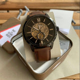 Fossil Townsman Automatic Black Skeleton Dial Men's Watch ME3155