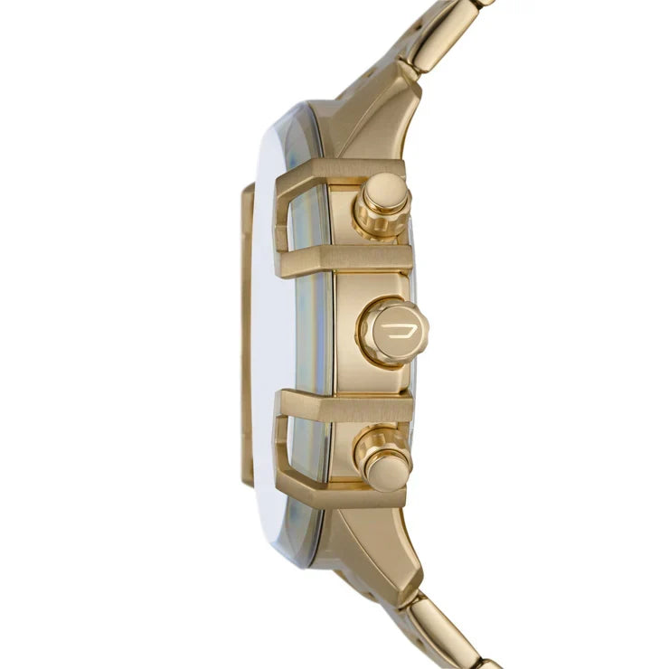 Right side profile of Diesel Griffed DZ4595 showing chronograph pusher buttons and bracelet