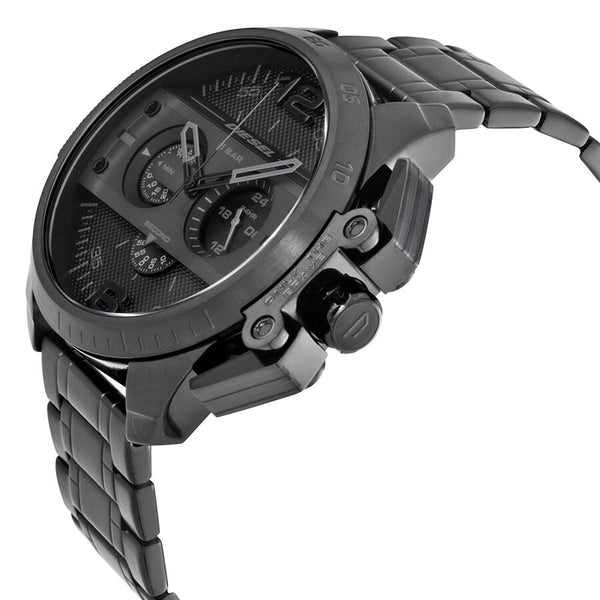 Diesel Ironside Chronograph Black Dial Black Ion-plated Men's Watch DZ4362 - BigDaddy Watches #2