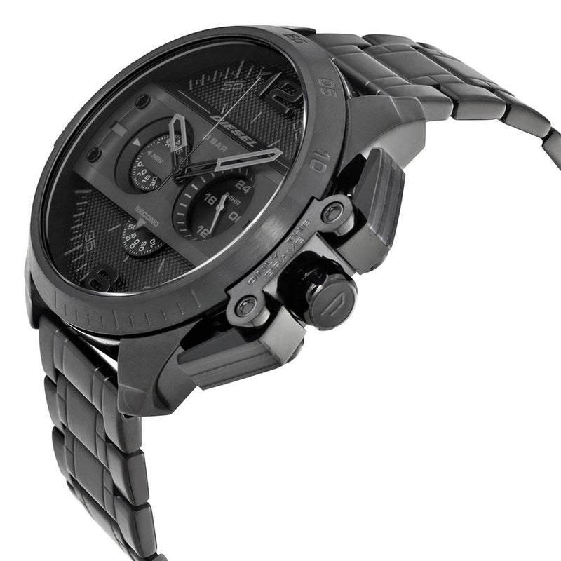 Diesel Ironside Chronograph Black Dial Black Ion-plated Men's Watch DZ4362 - BigDaddy Watches #2