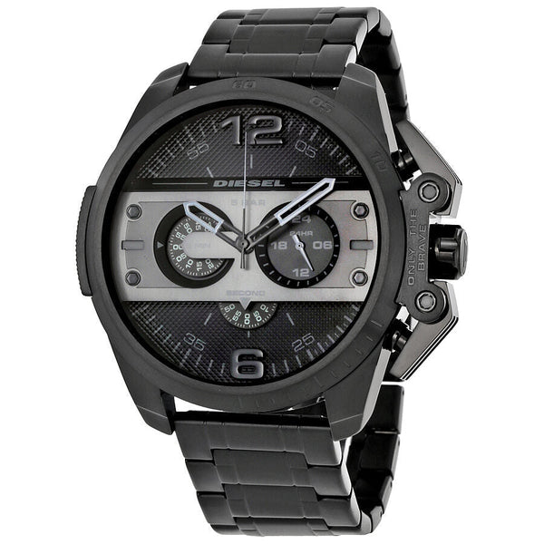 Diesel Ironside Chronograph Black Dial Black Ion-plated Men's Watch DZ4362 - BigDaddy Watches