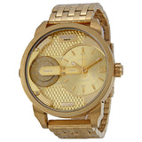 Diesel Mini Daddy DZ7306 316L gold stainless steel 3ATM (30m) water resistant Dual time zones (GMT)