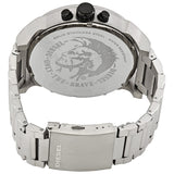 Diesel Big Daddy DZ7421 316L silver-tone stainless steel 30m water-resistant 4 time zones