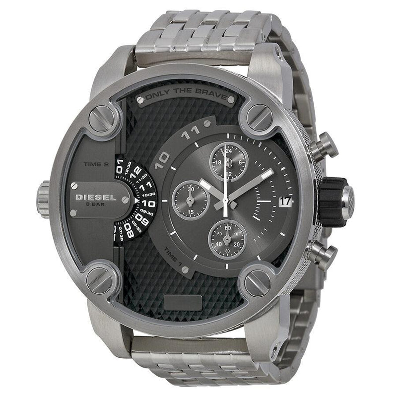 Diesel SBA Dual Time Gunmetal Watch DZ7259