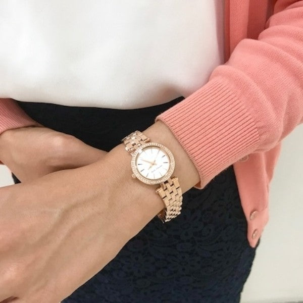 Michael Kors Petite Darci Rose Gold Ladies Watch MK3832