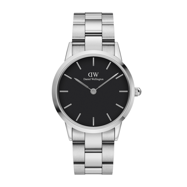 Daniel Wellington Watch Black Iconic Link 36mm Silver DW00100204