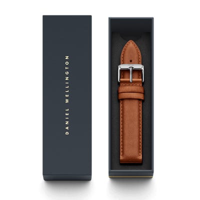Daniel Wellington Classic Durham Silver Watch 20mm Leather Strap DW00200126 - Big Daddy Watches