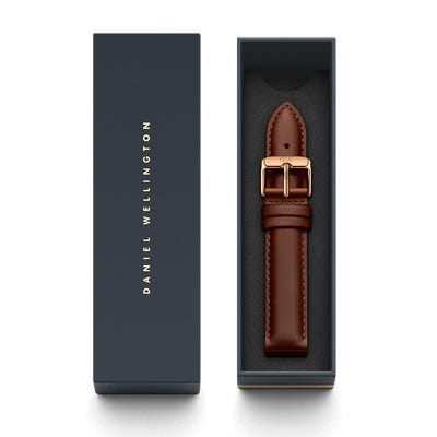 Daniel Wellington Classic St Mawes Gold Watch 18mm Leather Strap DW00200035 - Big Daddy Watches