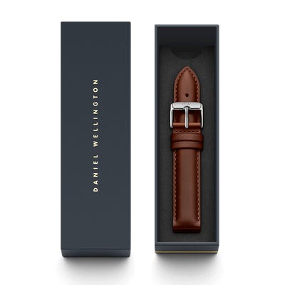 Daniel Wellington Classic St Mawes Silver Watch 18mm Leather Strap DW00200052 - Big Daddy Watches