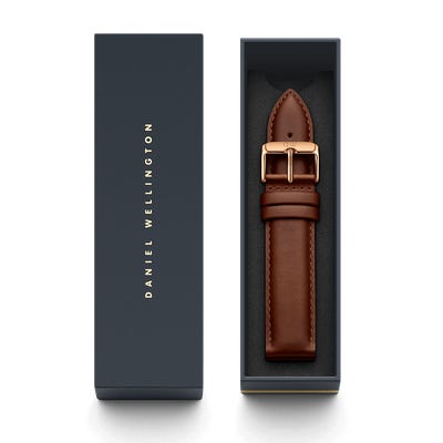 Daniel Wellington Classic St Mawes Gold Watch 20mm Leather Strap DW00200006 - Big Daddy Watches