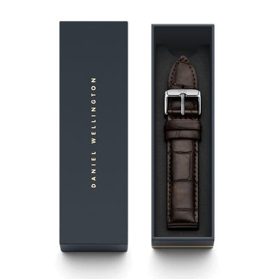 Daniel Wellington Classic York Silver Watch 20mm Leather Strap DW00200025 - Big Daddy Watches