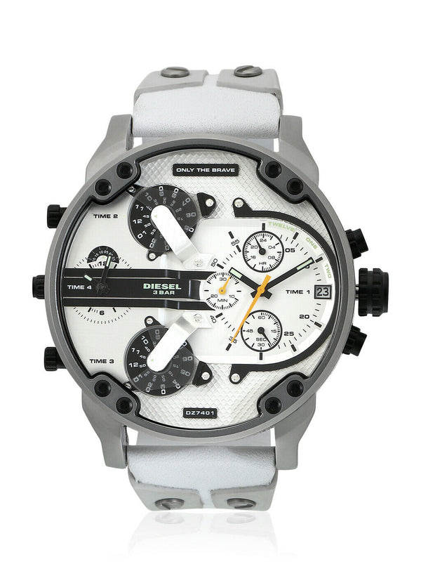 Diesel Big Daddy Men's All White Watch DZ7401
