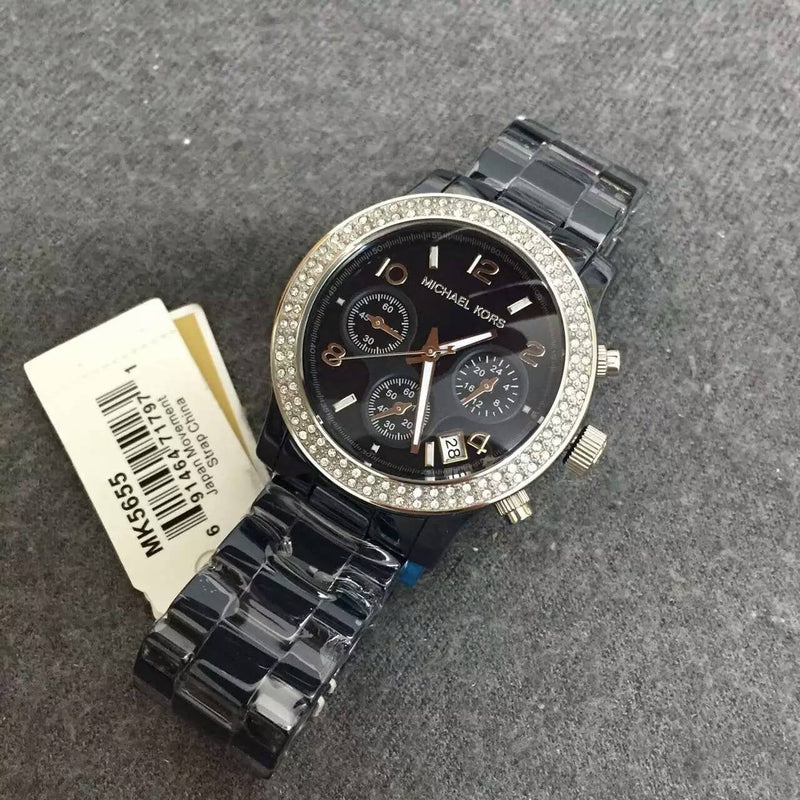 Michael Kors Chronograph Blue Dial Ladies Watch MK5655