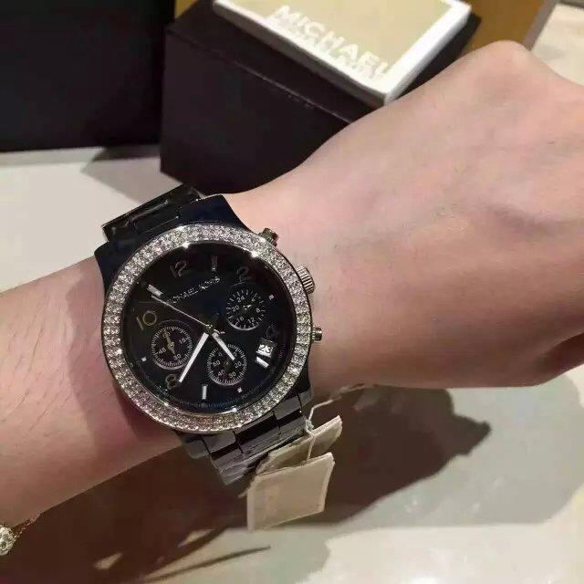 Michael Kors Chronograph Blue Dial Ladies Watch MK5655