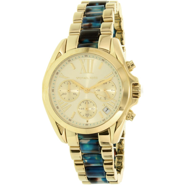 Michael Kors Bradshaw Chronograph Blue Gold Watch MK6318