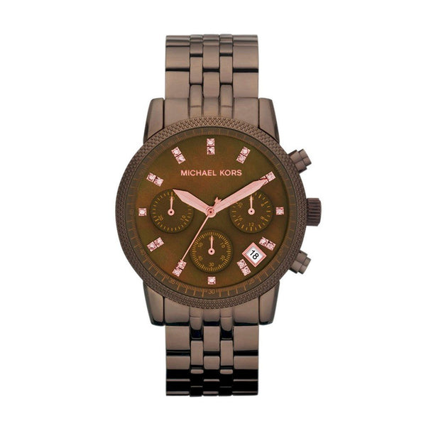 Michael Kors Ritz Chronograph Brown Dial Ladies Watch MK5547