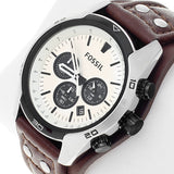 Fossil Coachman Chronograph White Dial Men's Watch CH2890