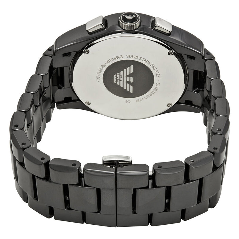Emporio Armani Chronograph Black Dial Black Ceramic Men's Watch AR1400 - BigDaddy Watches #3