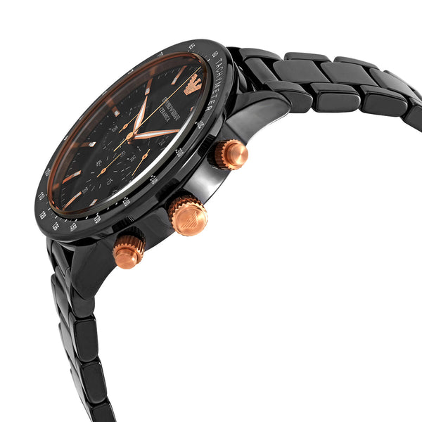 Emporio Armani Chronograph Quartz Black Dial Men's Watch AR70002 - BigDaddy Watches #2