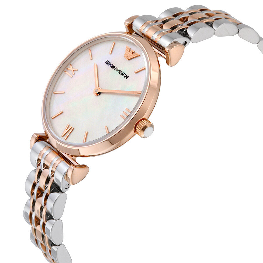 Emporio Armani Classic Mother Of Pearl Dial Ladies Watch #AR1683 - The Watches Men & CO #2