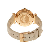 Emporio Armani Light Brown Dial White Leather Ladies Watch 1769 - BigDaddy Watches #3