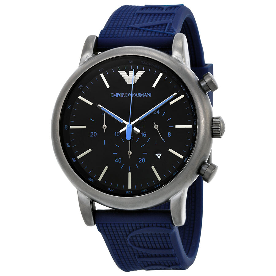 Emporio Armani Luigi Chronograph Black Dial Men's Watch AR11023