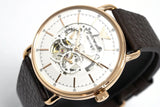 Emporio Armani Aviator Automatic Men's White Skeleton Dial Watch AR60027