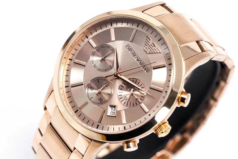 Emporio Armani Classic Rose Gold Chronograph Men's Watch AR2452