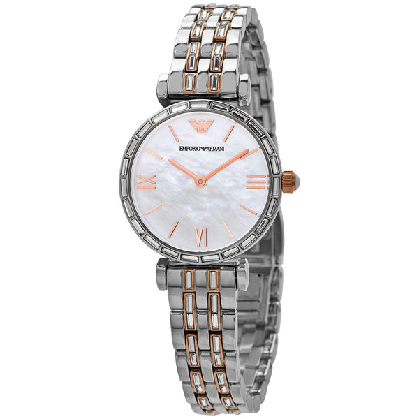 Emporio Armani Quartz Mother of Pearl Dial Ladies Watch #AR11290 - Big Daddy Watches
