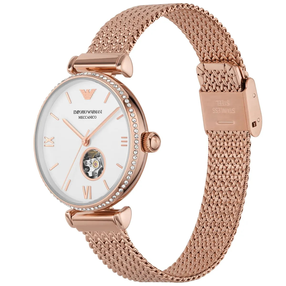 Emporio Armani Rose Gold Ladies Watch - AR60063