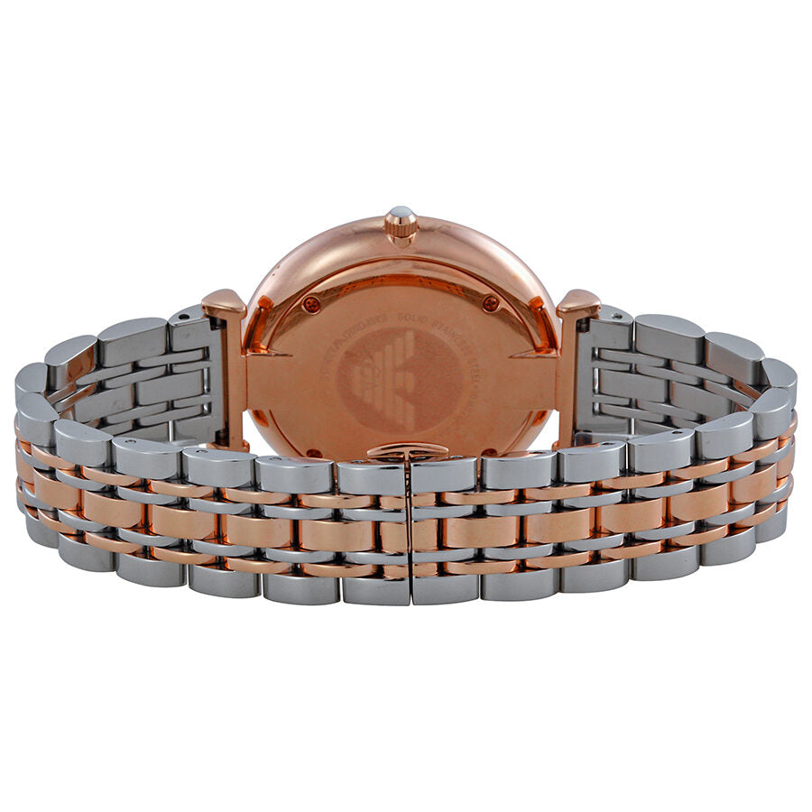 Emporio Armani Silver Dial Two-tone Stainless Steel Bracelet Men's Watch AR1677