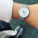 Fossil Tailor Multi-Function White Dial Ladies Watch ES3712