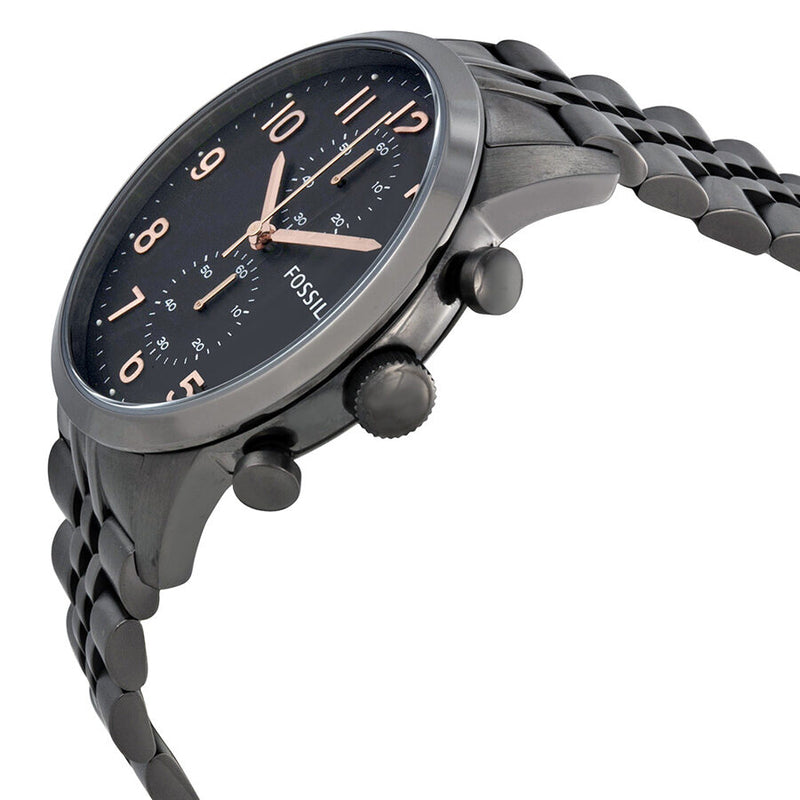Fossil Chronograph Black Dial Smoke PVD Men's Men's Watch FS4934 - BigDaddy Watches #2