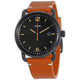 Fossil Commuter Black Dial Brown Leather Men's Watch FS5276