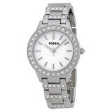 Fossil Glitz White Dial Stainless Steel Ladies Watch ES2362 - BigDaddy Watches