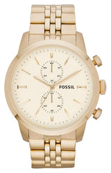 Fossil Gold Townsman Tone Stainless Steel Chronograph Men's Watch  FS4856 - Big Daddy Watches