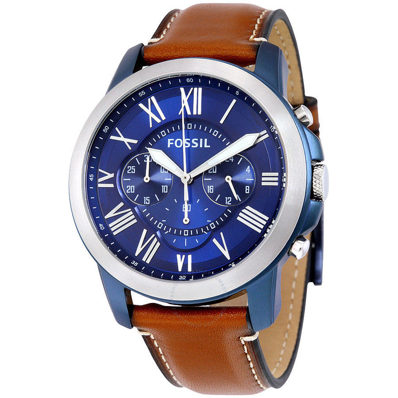 Fossil Grant Chronograph Blue Dial Men's Watch FS5151