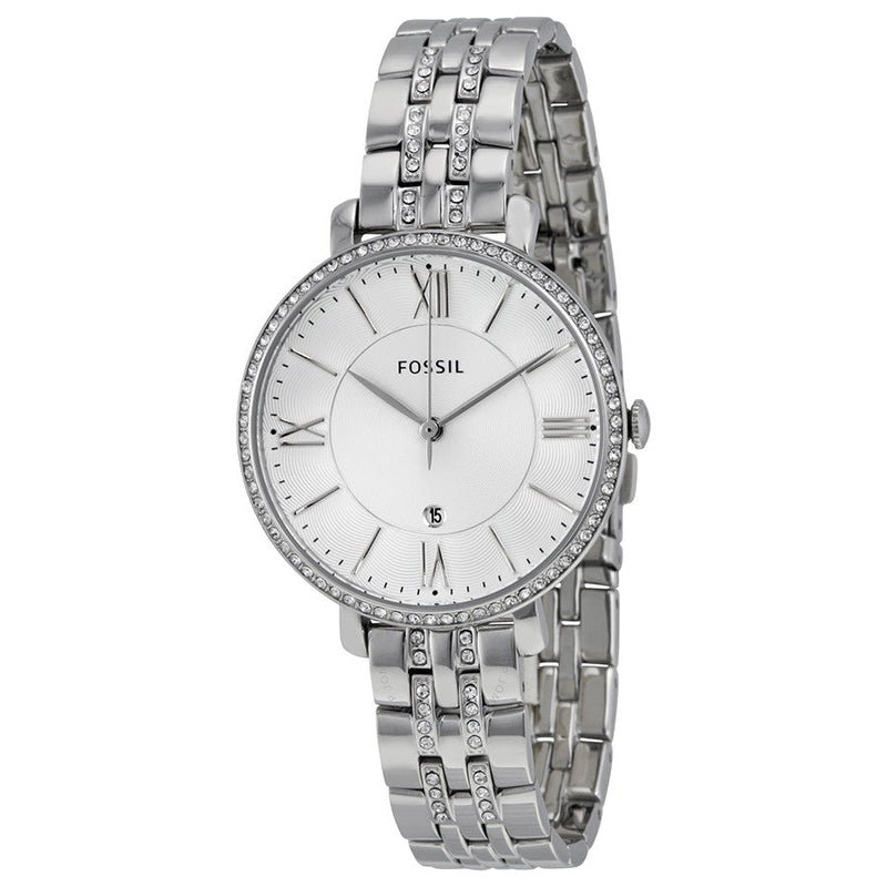 Fossil Jacqueline Silver Diamond Ladies Watch ES3545