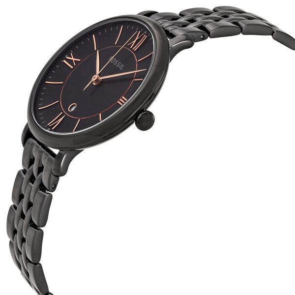 Fossil Jacquline Black Dial Black Ion-plated Ladies Watch ES3614 - BigDaddy Watches #2