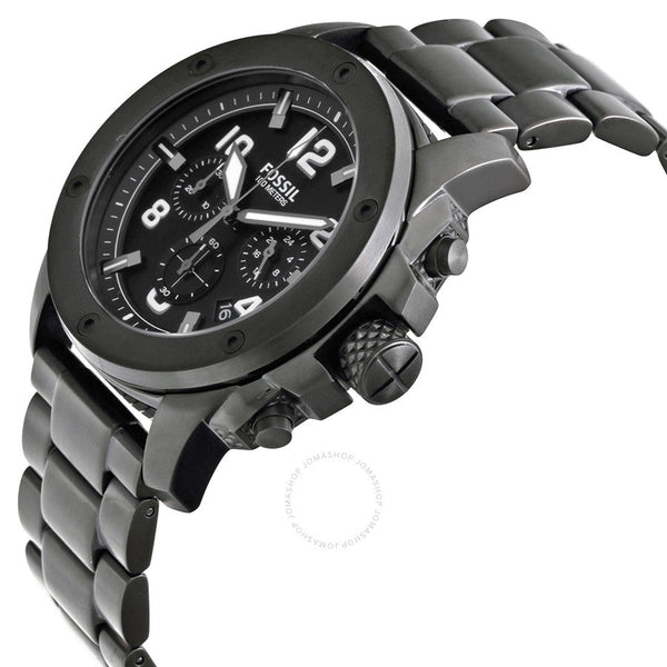 Fossil Machine Chronograph Black Dial Ion-plated Men's Watch FS4927
