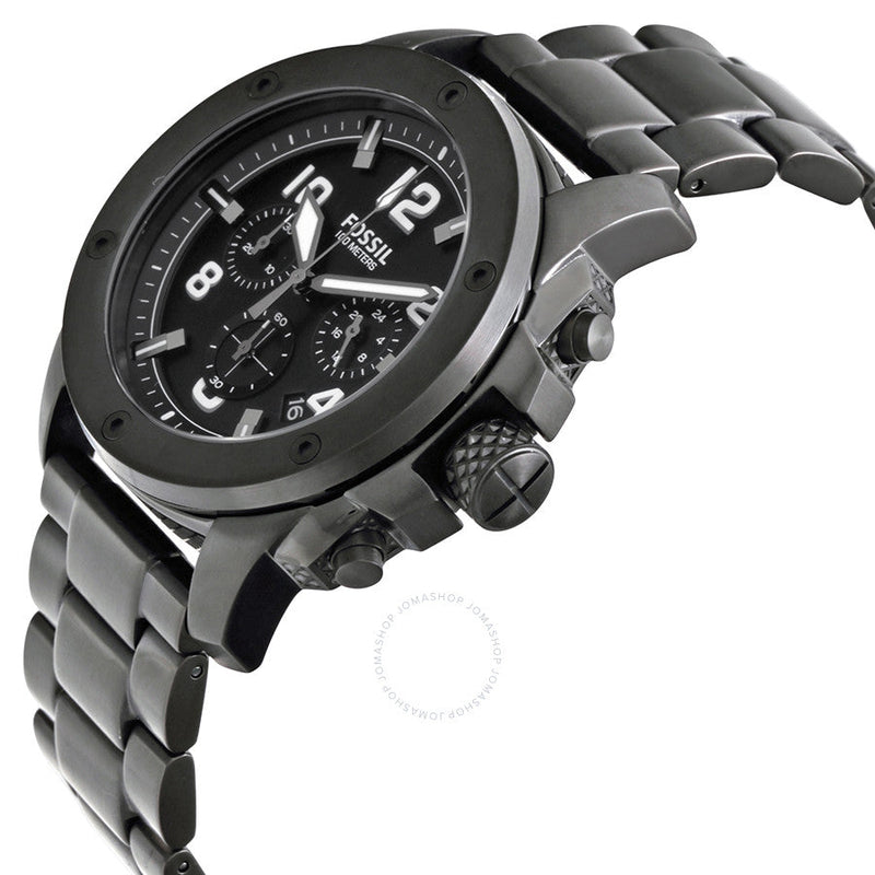 Fossil Machine Chronograph Black Dial Ion-plated Men's Watch FS4927