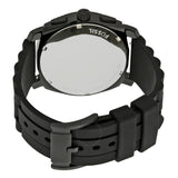 Fossil Machine Chronograph Black Dial Silicone Strap Men's Watch FS4487