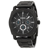Fossil Machine Chronograph Dial Black Ion-plated Men's Watch FS4552